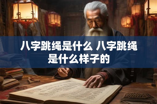 八字跳绳是什么 八字跳绳是什么样子的
