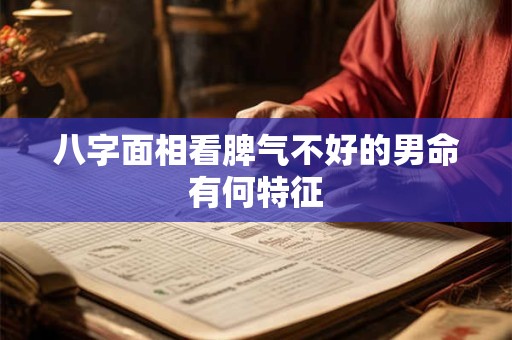 八字面相看脾气不好的男命有何特征