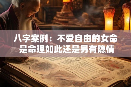 八字案例：不爱自由的女命 是命理如此还是另有隐情