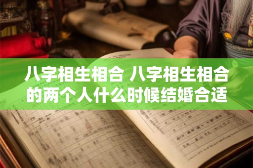 八字相生相合 八字相生相合的两个人什么时候结婚合适