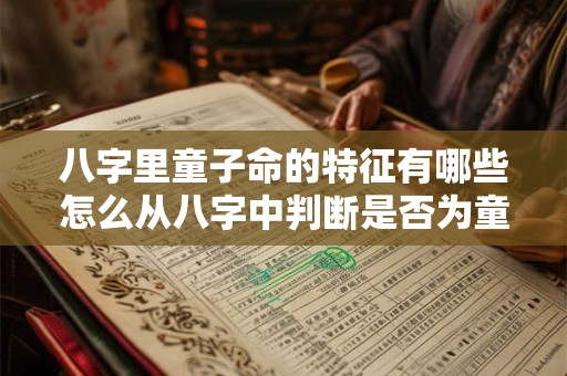 八字里童子命的特征有哪些怎么从八字中判断是否为童子命