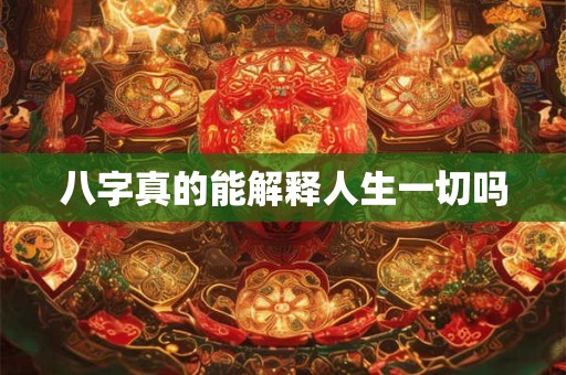 八字真的能解释人生一切吗