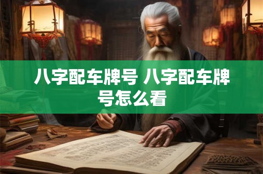 详细阅读:八字配车牌号 八字配车牌号怎么看 八字配车牌号 八字配车牌号怎么看