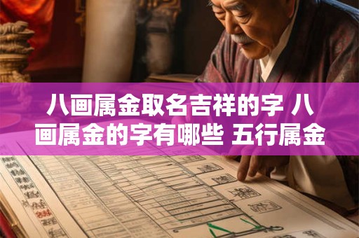 八画属金取名吉祥的字 八画属金的字有哪些 五行属金的名字