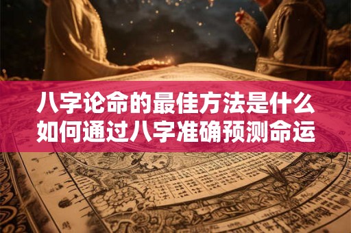 详细阅读:八字论命的最佳方法是什么如何通过八字准确预测命运 八字论命的最佳方法是什么如何通过八字准确预测命运