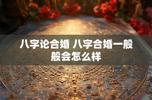 八字论合婚 八字合婚一般般会怎么样