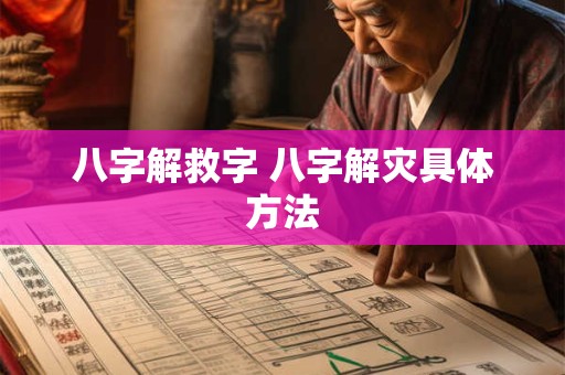 八字解救字 八字解灾具体方法 八字解救字 八字解灾具体方法