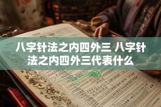 八字针法之内四外三 八字针法之内四外三代表什么
