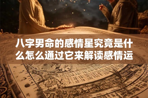八字男命的感情星究竟是什么怎么通过它来解读感情运势