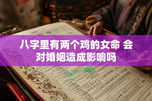 八字里有两个鸡的女命 会对婚姻造成影响吗 八字里有两个鸡的女命 会对婚姻造成影响吗