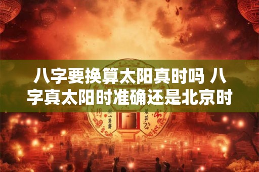 八字要换算太阳真时吗 八字真太阳时准确还是北京时间