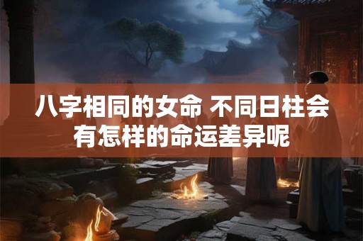 八字相同的女命 不同日柱会有怎样的命运差异呢