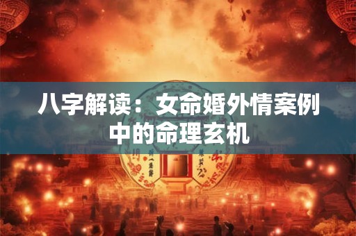 八字解读：女命婚外情案例中的命理玄机