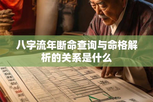 八字流年断命查询与命格解析的关系是什么