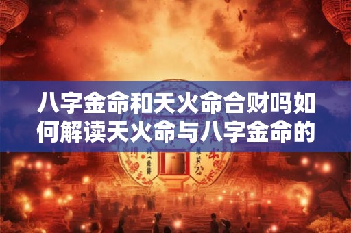 八字金命和天火命合财吗如何解读天火命与八字金命的财运关系