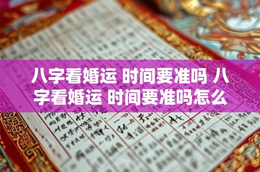 八字看婚运 时间要准吗 八字看婚运 时间要准吗怎么看