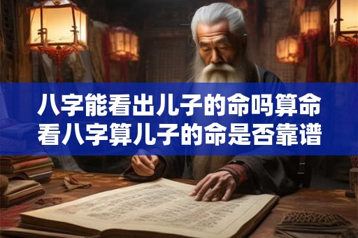 八字能看出儿子的命吗算命看八字算儿子的命是否靠谱