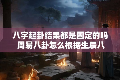 八字起卦结果都是固定的吗 周易八卦怎么根据生辰八字起卦 八字起卦结果都是固定的吗 周易八卦怎么根据生辰八字起卦