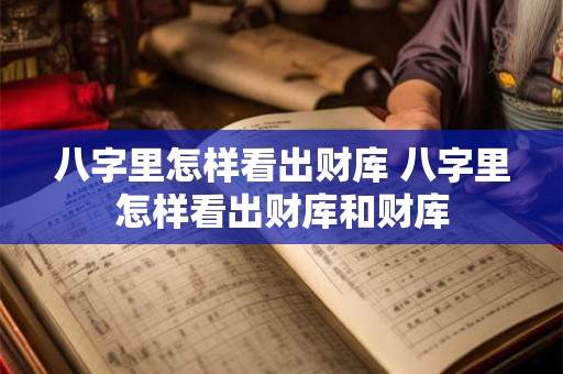 八字里怎样看出财库 八字里怎样看出财库和财库 八字里怎样看出财库 八字里怎样看出财库和财库