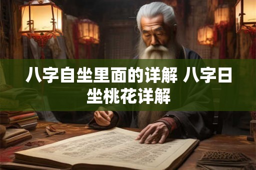 八字自坐里面的详解 八字日坐桃花详解