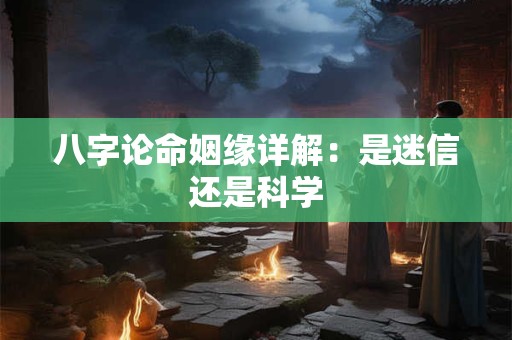 八字论命姻缘详解：是迷信还是科学