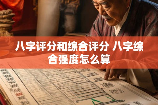 八字评分和综合评分 八字综合强度怎么算