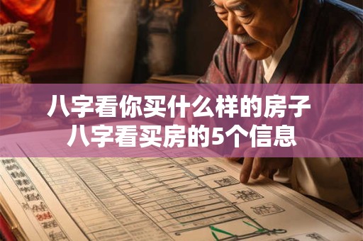 八字看你买什么样的房子 八字看买房的5个信息 八字看你买什么样的房子 八字看买房的5个信息