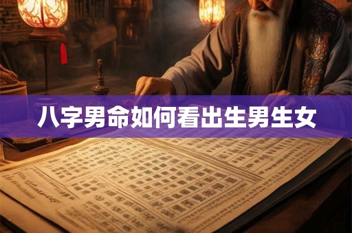 八字男命如何看出生男生女
