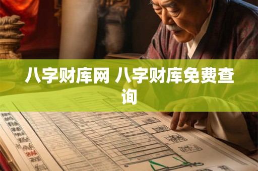八字财库网 八字财库免费查询