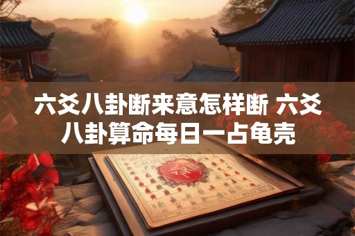 六爻八卦断来意怎样断 六爻八卦算命每日一占龟壳