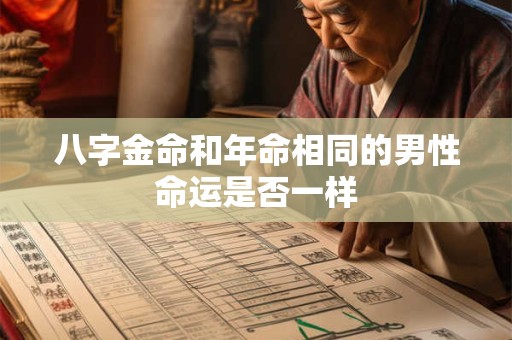 八字金命和年命相同的男性命运是否一样