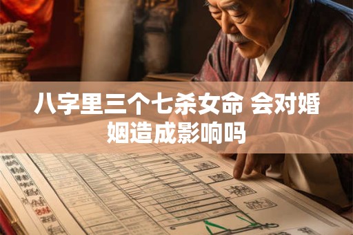 详细阅读:八字里三个七杀女命 会对婚姻造成影响吗 八字里三个七杀女命 会对婚姻造成影响吗