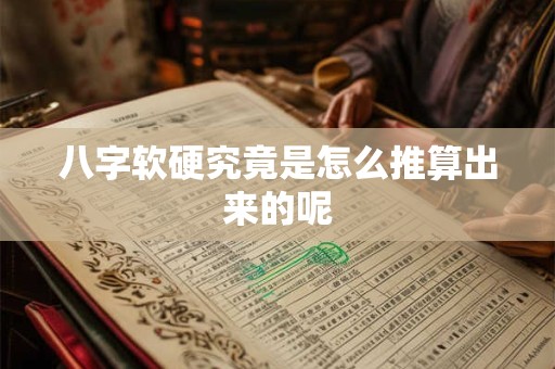 八字软硬究竟是怎么推算出来的呢