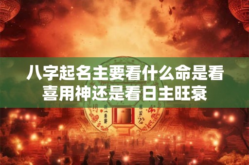八字起名主要看什么命是看喜用神还是看日主旺衰