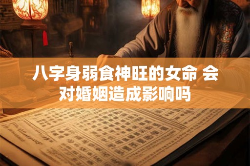 八字身弱食神旺的女命 会对婚姻造成影响吗