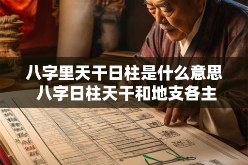 八字里天干日柱是什么意思 八字日柱天干和地支各主什么事