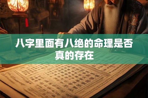 详细阅读:八字里面有八绝的命理是否真的存在 八字里面有八绝的命理是否真的存在