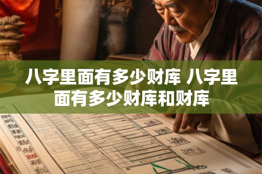 八字里面有多少财库 八字里面有多少财库和财库