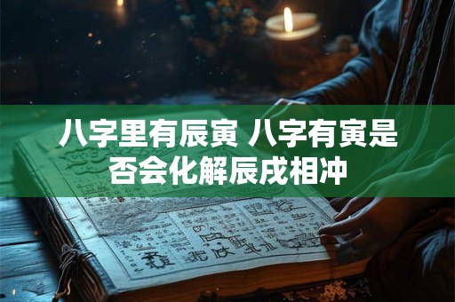 八字里有辰寅 八字有寅是否会化解辰戌相冲
