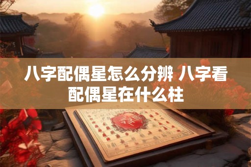 八字配偶星怎么分辨 八字看配偶星在什么柱