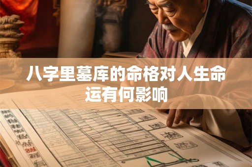 八字里墓库的命格对人生命运有何影响
