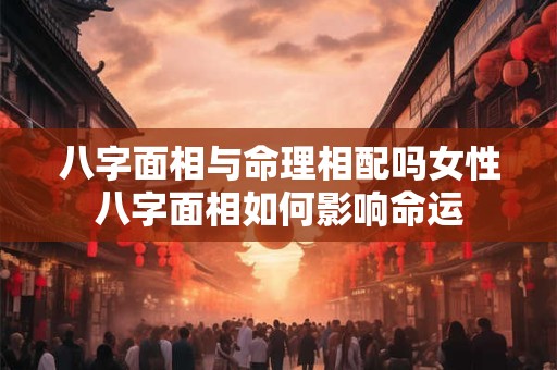 八字面相与命理相配吗女性八字面相如何影响命运