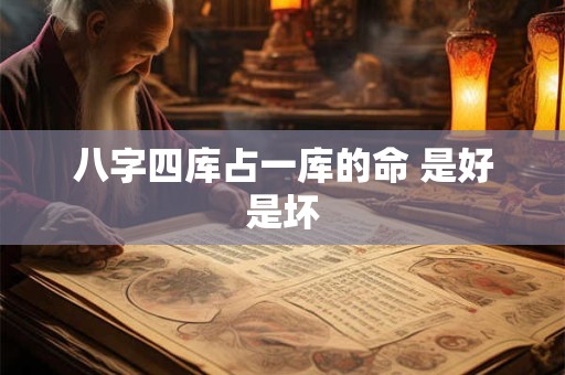 八字四库占一库的命 是好是坏