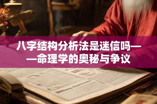 八字结构分析法是迷信吗——命理学的奥秘与争议