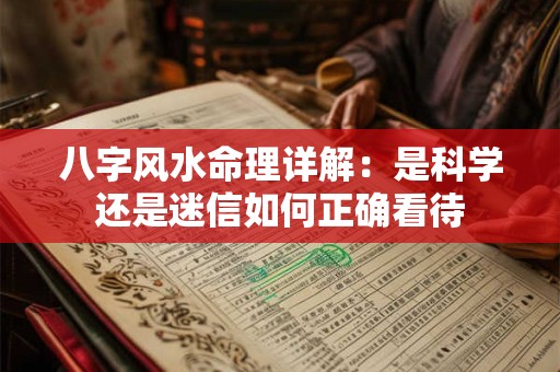 八字风水命理详解：是科学还是迷信如何正确看待