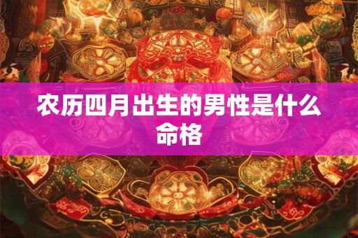 农历四月出生的男性是什么命格