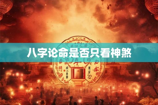 八字论命是否只看神煞