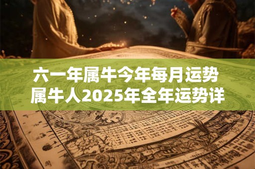 六一年属牛今年每月运势 属牛人2025年全年运势详解61年