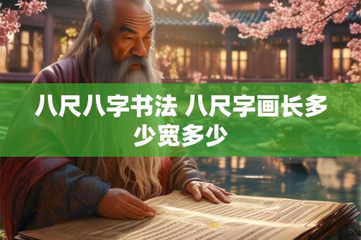 八尺八字书法 八尺字画长多少宽多少