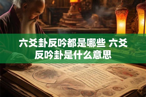 六爻卦反吟都是哪些 六爻反吟卦是什么意思